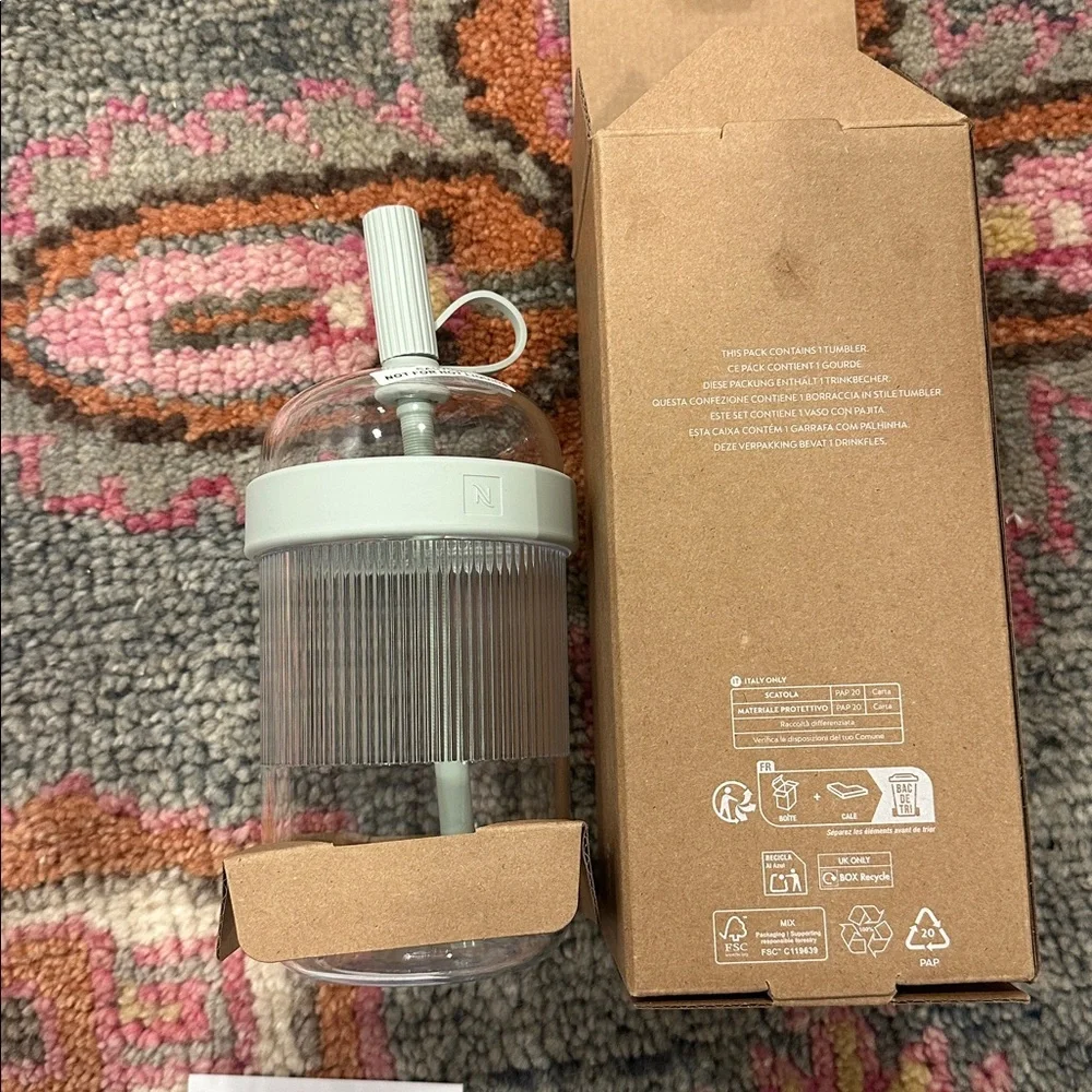 Nespresso Nomad Collection Tumbler Mint Blue NEW - Picture 4 of 6